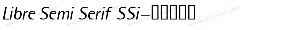 Libre Semi Serif SSi字体转换